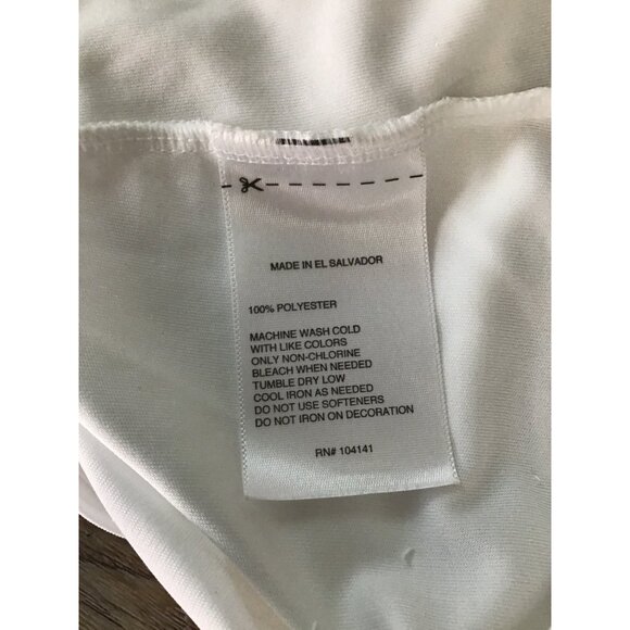 PRINCE- WOMEN'S WHITE GRAPHIC RACE BACK TANK TOP SIZE MEDIUM - Picture 4 of 7